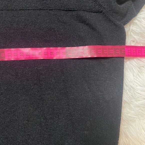 Daniel Hechter 1/4 Zip Knit Sweater Mens XXL Black Pullover 100% Cotton - Picture 4 of 8